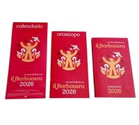 Set tradizionale Barbanera 2026-264° anno di pubblicazione composto da Almanacco + Oroscopo + mini calendario da parete 28 x 13 cm + segnalibro e calendario tascabile