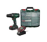Set Trapano Avvitatore PARKSIDE 20V PABS 20-Li I9+ 2 Batterie + Accessori