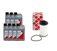 Set Trasmissione 75W-85 GL-5 Febi 7 Litro + Filtro Olio per VW, Tiguan Van