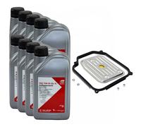 Set Trasmissione 75W-85 GL-5 Febi 8 Litro + Filtro Olio per Audi A6 1.8 2.4
