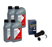 Set Trasmissione 75W (GL-4) Febi 4 Litro + Filtro Olio per Volvo V60 C30 V50