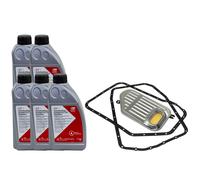 Set Trasmissione Atf Cvt Febi 5 Litro + Filtro Olio per Audi A6 Avant 2.5 2.8