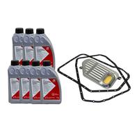 Set Trasmissione Atf Cvt Febi 7 Litro + Filtro Olio per Audi A6 Avant 220 Ps