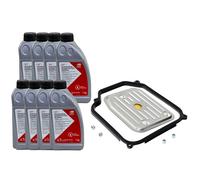 Set Trasmissione Atf Cvt Febi 8 Litro + Filtro Olio per Audi A6 Avant 1.8 2.4