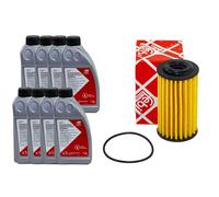 Set Trasmissione Atf Cvt Febi 8 Litro + Filtro Olio per Nissan Qashqai II 1.2