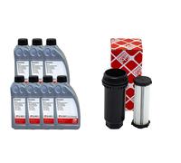 Set Trasmissione (DCTF-1) Febi 7 Litro + Filtro Olio per Ford Mondeo IV S-MAX'