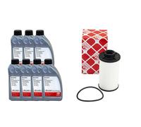 Set Trasmissione (DCTF-1) Febi 7 Litro + Filtro Olio per VW Tiguan Passat 2.0