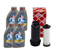 Set Trasmissione Lukoil 75W-90 4 Litro + Filtro Olio per Ford Focus III C-Max