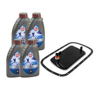 Set Trasmissione Lukoil Atf 4 Litro + Filtro Olio per BMW 5er 3er X3 X5 1er