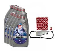 Set Trasmissione Lukoil Atf 8 Litro + Filtro Olio per Chrysler Mercedes Vito
