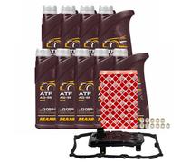 Set Trasmissione Mannol Automatico Atf AG55 9 Litro + Filtro Olio per Audi Q7