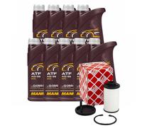 Set Trasmissione Mannol Automatico Atf AG55 9 Litro + Filtro Olio per BMW 1er
