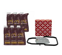Set Trasmissione Mannol Dexron II 6 Litro + Filtro Olio per Mercedes Classe E