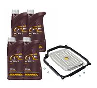 Set Trasmissione Mannol MTF-3 75W 4 Litro + Filtro Olio per Audi A3 VW Golf
