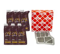 Set Trasmissione Mannol MTF-3 75W 6 Litro + Filtro Olio per Seat VW Lupo Polo