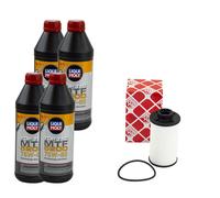 Set Trasmissione Mtf 5200 75W-80 4 Litro + Filtro Olio per Audi A3 VW Golf V