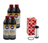 Set Trasmissione Mtf 5200 75W-80 4 Litro + Filtro Olio per Ford C-Max Volvo