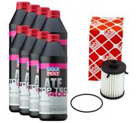 Set Trasmissione Top Tec Atf 1400 8 Litro + Filtro Olio per Audi A6 Avant 2.0