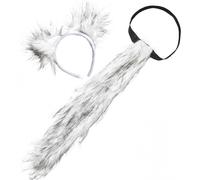 Set Travestimento da Lupo (Coda e Cerchietto con Orecchie), Adulto