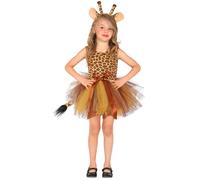 SET TRAVESTIMENTO GIRAFFA TUTU COPRICAPO ACCESSORI CARNEVALE - 10361