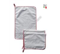 SET TRE SALVIETTE CON LACCETTO PER ASILO SCUOLA MATERNA 100% SPUGNA DI COTONE