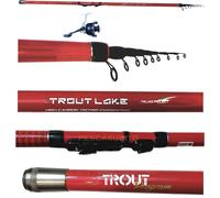 Set Tremarella Trota Lago Canna 1-5Gr + Mulinello Filo Pesca Recupero Carbonio