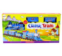 Set Treno a Vapore con Effetti di Luce e Suono e Binari