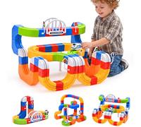 Set treno anti-gravità, binario STEM 3D 100 pezzi per bambini dai 3 anni | Binario componibile 100 pezzi, loop 360° e corse a testa in giù. Giocattolo STEM stabile e portatile per bambini dai 3 anni.