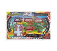 SET TRENO POMPIERI VIGILI DEL FUOCO ELICOTTERO PISTA TRENINO PER BAMBINI GIOCATT
