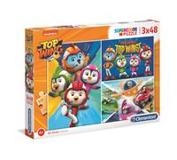 Set Trio, Clementoni, Top Wings, Puzzle, per bambini, 4+ anni, 3x48 pezzi