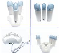 Set triplo Scaldacera rullo + ricarica base per strisce depilatorie cera ceretta