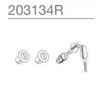 KIT 3PZ BLOCCHETTO E CHIAVI PER BAULETTO MOTO LAT. SH CHIAVI NERE SHAD 203134R