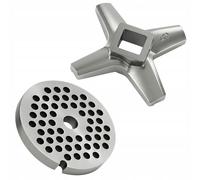 Set tritacarne n. 5 setaccio 4 mm + coltello unilaterale di ricambio per Zelmer