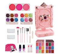 Set Trucco Bambine Per Bambini | Valigetta Gioco Di Ruolo Con Gloss E Pennelli, 3-10 Anni | Giocattolo Cosmetico Principessa Per Bambines | Regalo Natale Compleanno Per Bambine 4 Agli 8 Anni