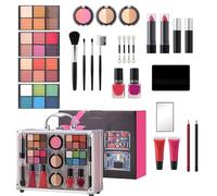Set trucco da donna, set completo per il trucco da donna, set completo - Set trucco durevole, set per trucco opaco e impermeabile - La cura della bellezza include la di ombretti per mascara