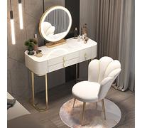 Set trucco LED con specchio 3 Ders sgabello imbottito Functal tavolo da toeletta per camera da letto trucco slish per donne