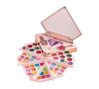 Set trucco per bambini - Kit trucco finto per bambini illuminato con specchio,Trucco sicuro per ragazze, giocattoli cosmetici creativi per bambini, principesse, regalo per bambine dai 3 anni in su