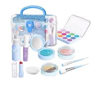 Set trucco per bambini - Set per trucco portatile per ragazze, trucco, lavabile, vero trucco cosmetico, giocattolo di compleanno per ragazze, bambini