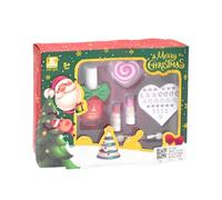 Set trucco per ragazze - Set da gioco cosmetico con pennelli, rossetto e specchio tascabile, divertente set di trucco giocattolo per bambini, giocattolo educativo di bellezza per la casa, i viaggi