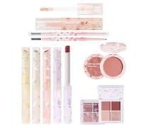 Set Trucco Professionale, Set Trucco Completo Da Donna Da 8 Pezzi, Set Base Trucco Essenziale Set Trucco Con Rossetto, Fard, Ombretto, Matita Per Sopracciglia, Correttore