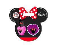 Set trucco Smalto + Lucidalabbra Disney Minnie per bambine e ragazze - 2 pezzi | Set bambina Perfetto per i pigiama party party| Regalo di compleanno per bambine