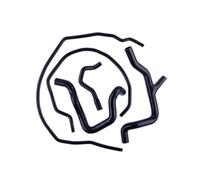 Set Tubi Flessibili Per Liquido Refrigerante In Silicone Per Ford Per Focus RS Mk2 2.5 RS 2009 2010 2011 Tubo Intercooler(Black)