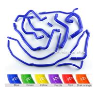 Set tubi radiatore silicone blu per Ford Focus Duratec MZR 1.8L 2.0L DOHC 3-PLY
