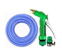 Set Tubo da Giardino - Ugello da Giardino, Tubo Durevole, Flessibile e Resistente alle Pieghe con Ugello e Connettori Regolabili | per prato, giardino, lavaggio auto e pulizia esterna
