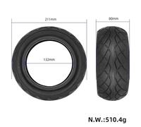 Set Tubo Interno Pneumatici Scooter 8 5 3 per Kukirin G2 Pro Resistente all'Abra