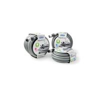 Aqualight - Set di tubi da giardino antipiega e anti-torsione, 30 m, 3/4", con set di collegamento, tubo per acqua, tubo per irrigazione