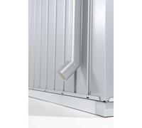 Set tubo pluviale casetta Biohort Panorama L 190 cm grigio argento metallizzato Argento-metallizzato
