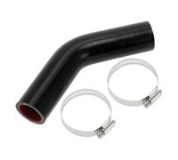Set Tubo Refrigerante 30mm/1.18" ID 102mm/4.02" 45° Nero Rosso per Auto