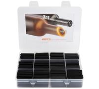 Set Tubo Termorestringente 400 Pezzi con Colla, Rapporto di restringimento 3:1 Impermeabile Ignifugo 7 Misure con Scatola per isolamento cavi, auto, elettricità, saldatura, riparazione, fai