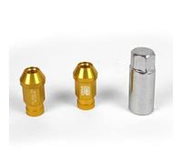 SET TUERCAS ALLUMINIO OMP 7075 LLAVE 19 L:40MM M14X1.25 AMARILLO
